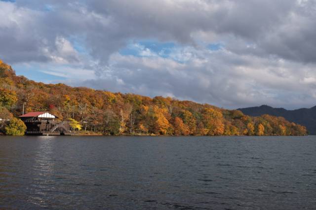 中禅寺湖畔紅葉状況(10/30時点)