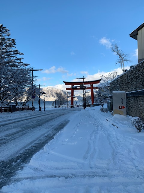 今年初の積雪