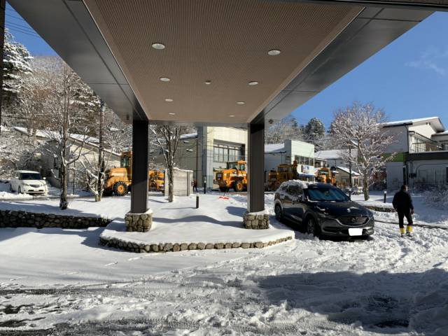 今年初の積雪