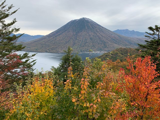 中禅寺湖展望台～半月山展望台の紅葉