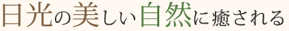 日光の美しい自然に癒される